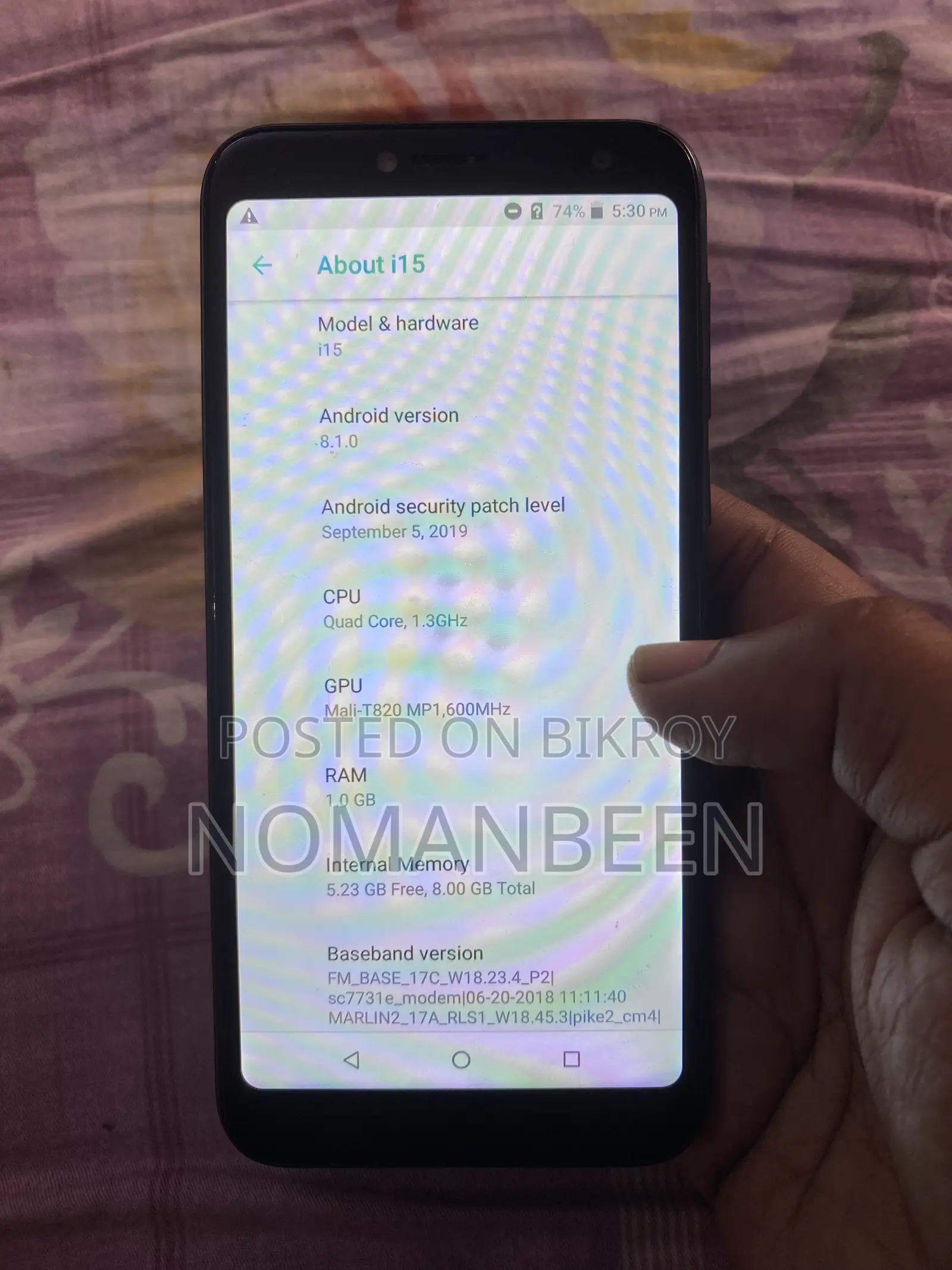 Symphony i15 8 GB Black
