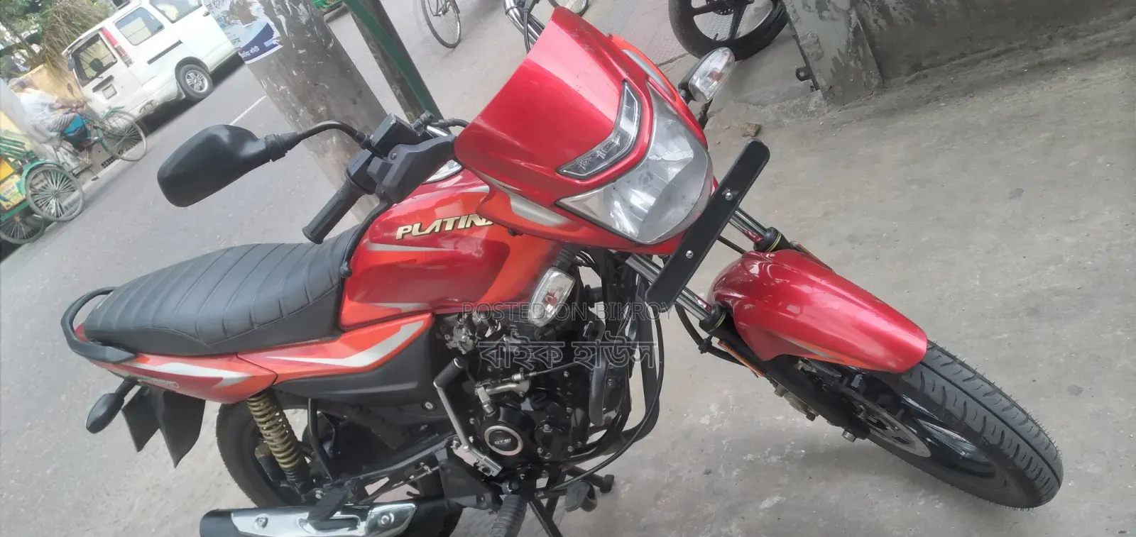 বাজাজ প্লাটিনা ১১০ ইএস ২০২১ লাল