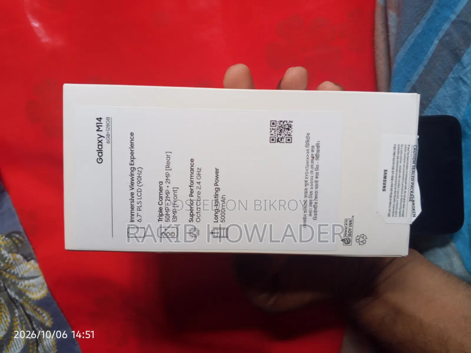 New Samsung Galaxy M14 128 GB Black