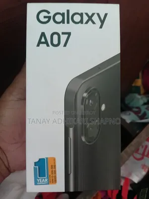 স্যামসাং গ্যালাক্সি এ০৭ ১২৮ জিবি কালো