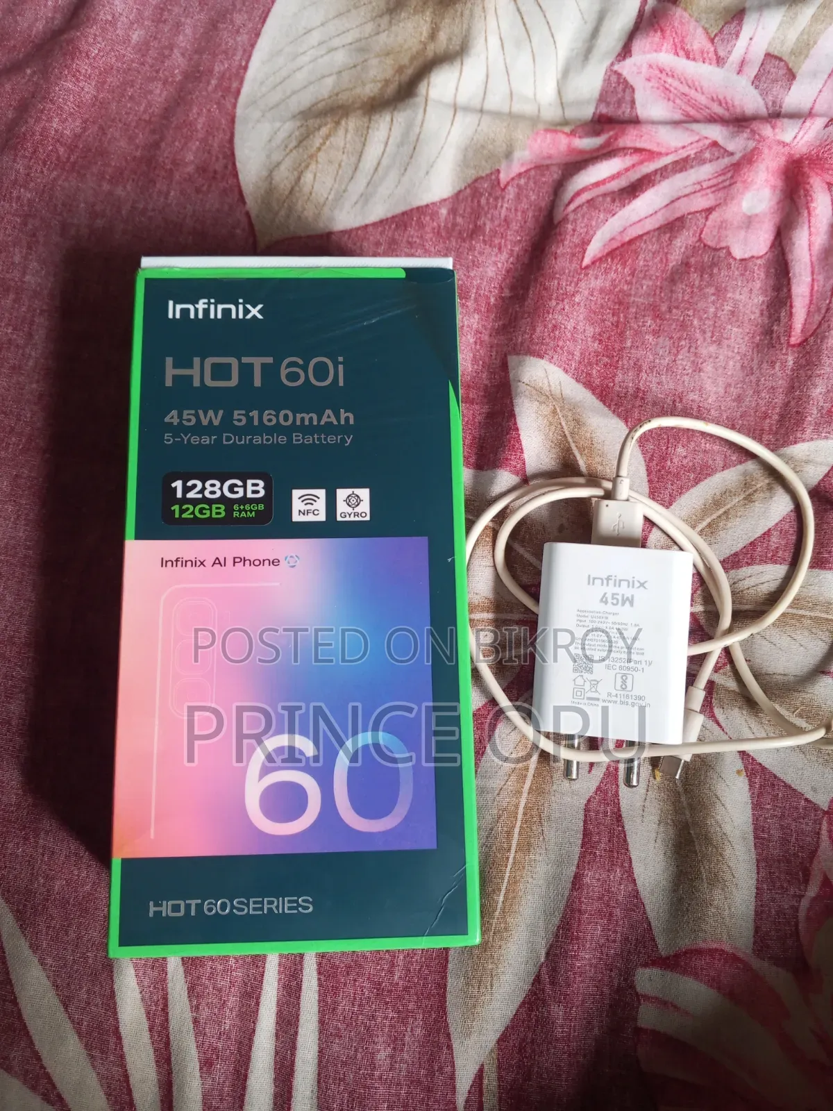 Infinix Hot 60i 128 GB White