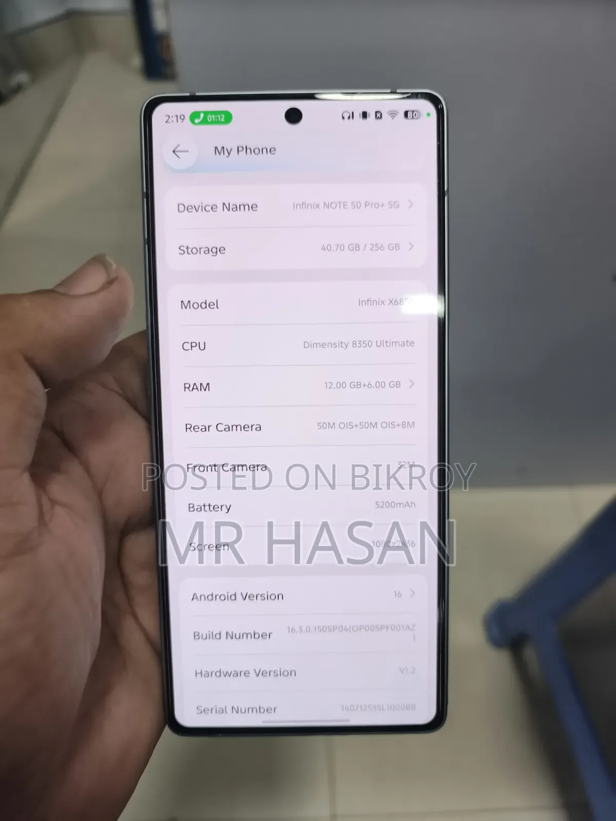 Infinix Note 50 Pro+ 256 GB White