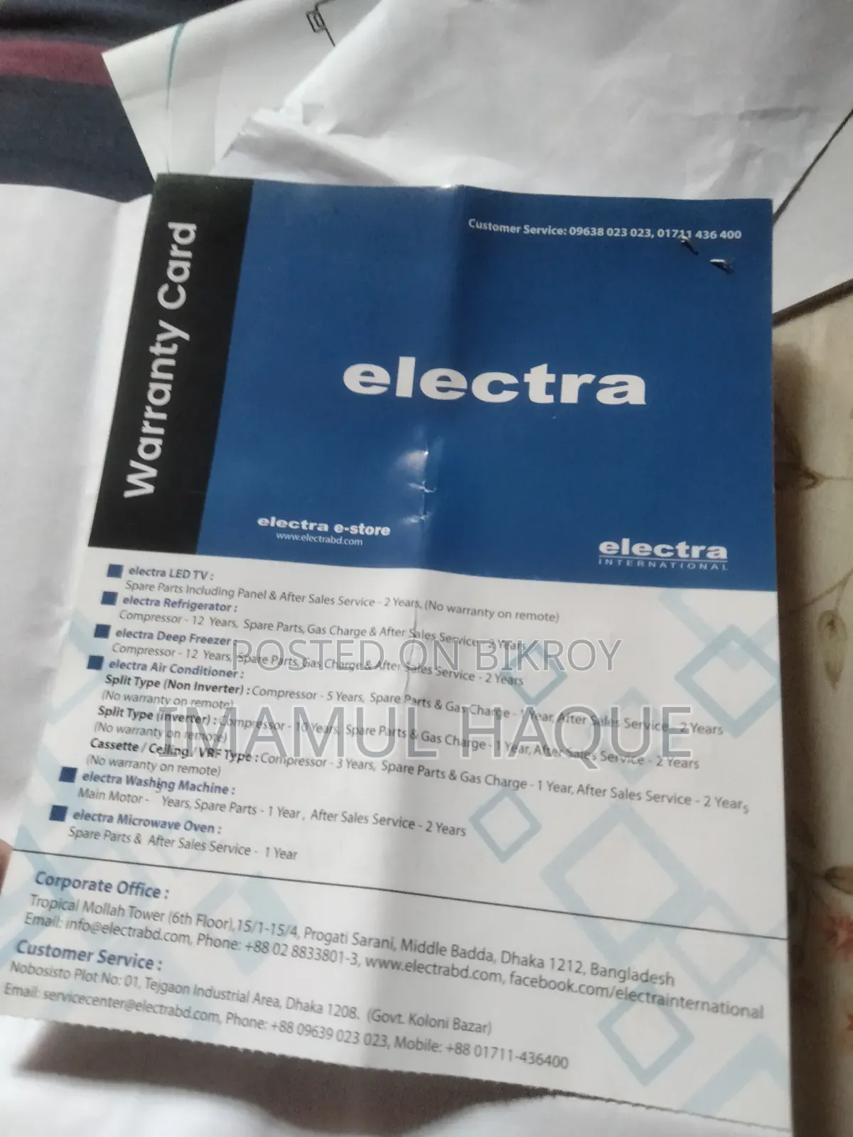 Electra 180 Liter Refrigerator for Sale.