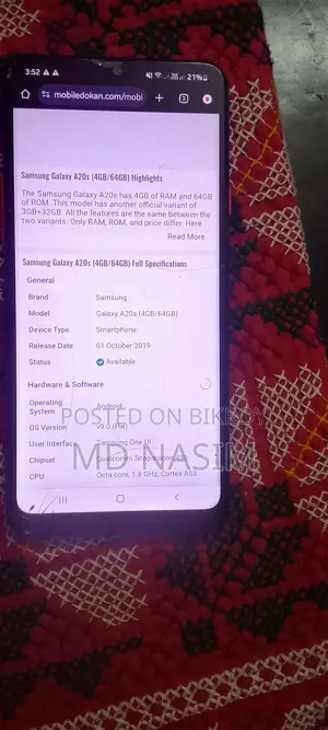 Samsung Galaxy A20s 64 GB Gray