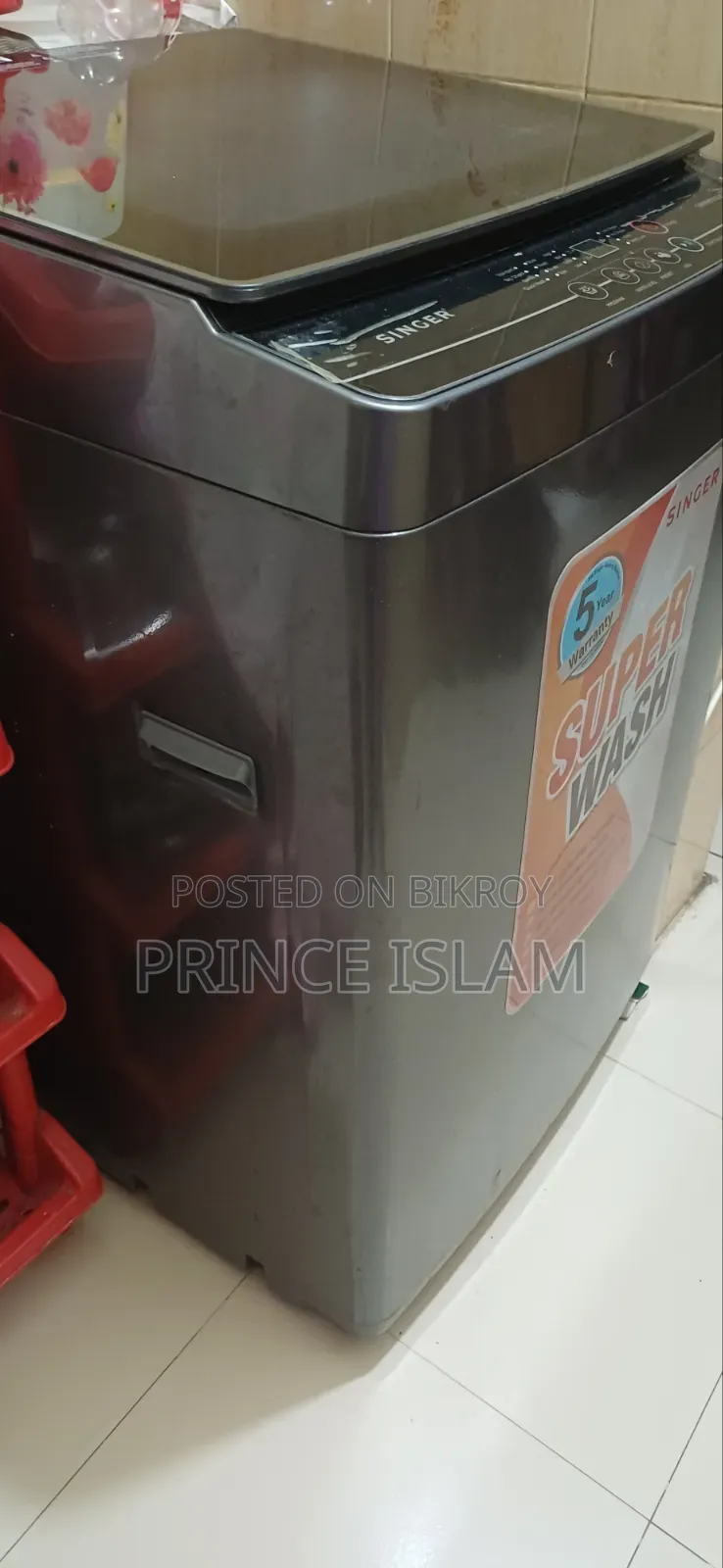 সিঙ্গার টপ লোডিং ওয়াশিং মেশিন ৯ লিটার