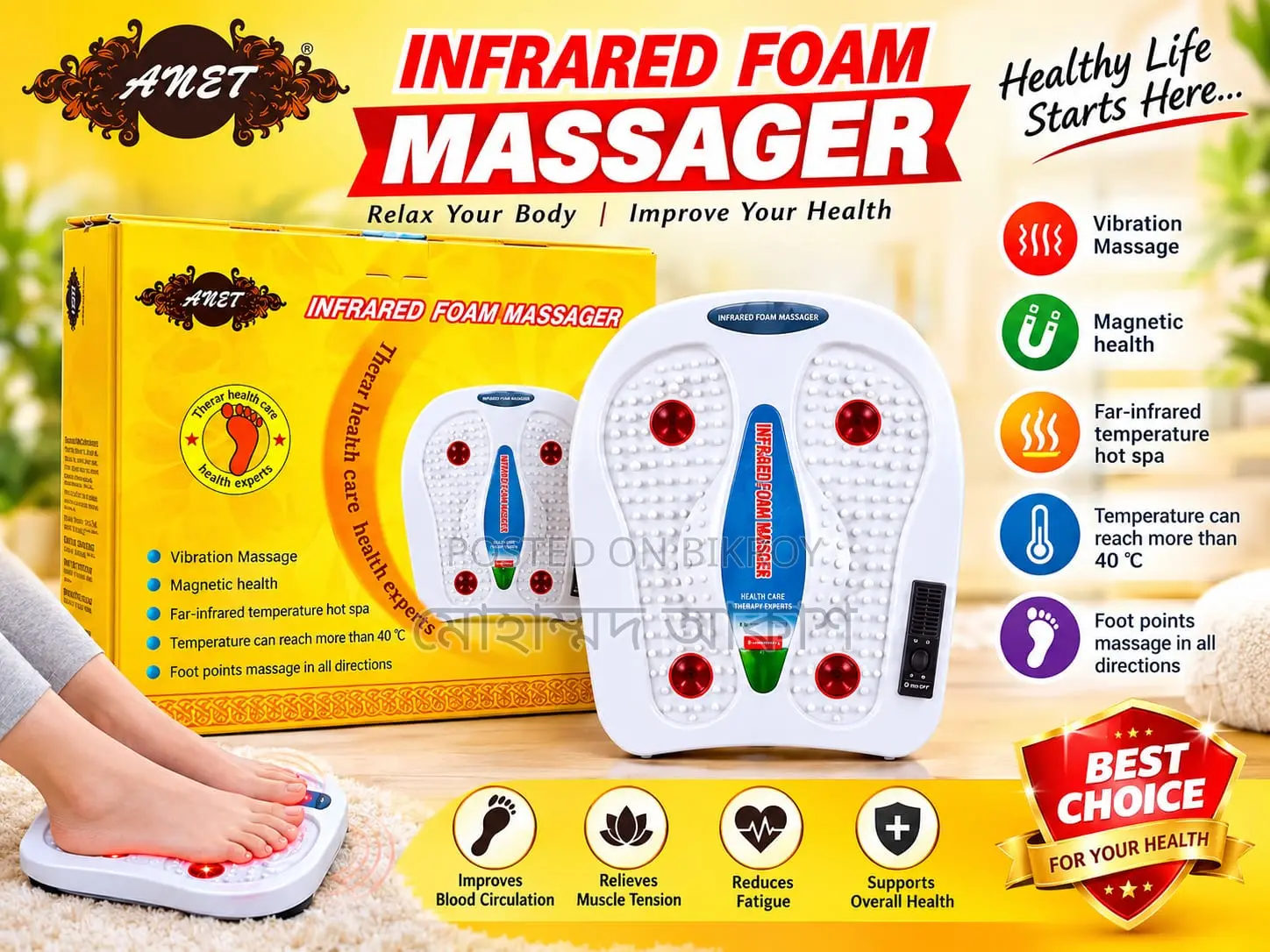 AN27 ThermaStep Infrared Foot Massager – Heat & Vibration