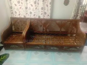 Premium Quality Handcrafted Cane Sofa Set (3+1+1) – Used