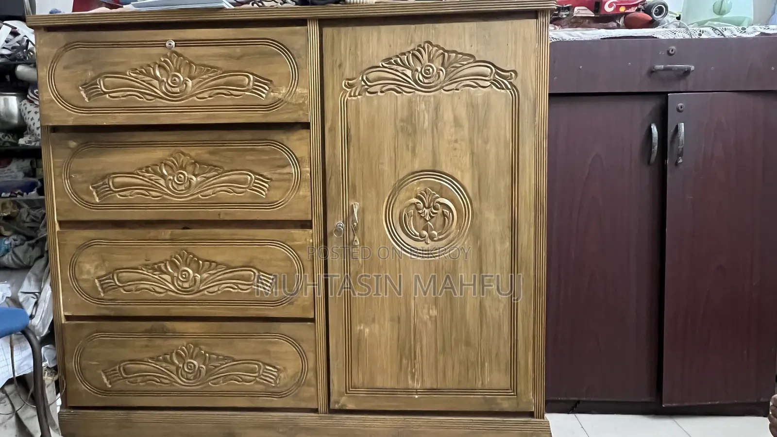 Wardrobe Made of Segun Wood (Teak Wood / সেগুন কাঠ)