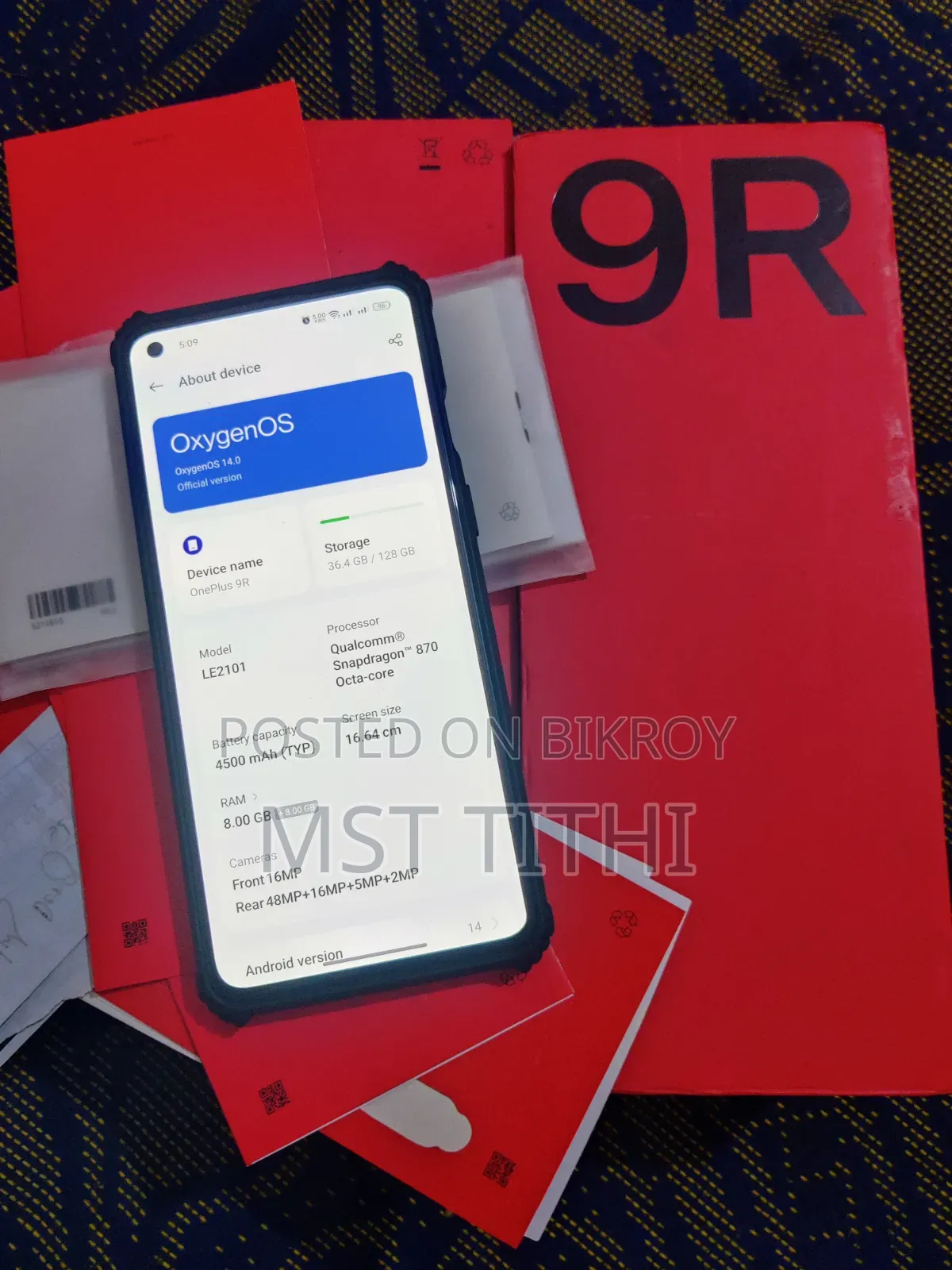 OnePlus 9R 128 GB Blue