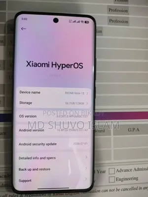 New Xiaomi Redmi Note 15 128 GB Black