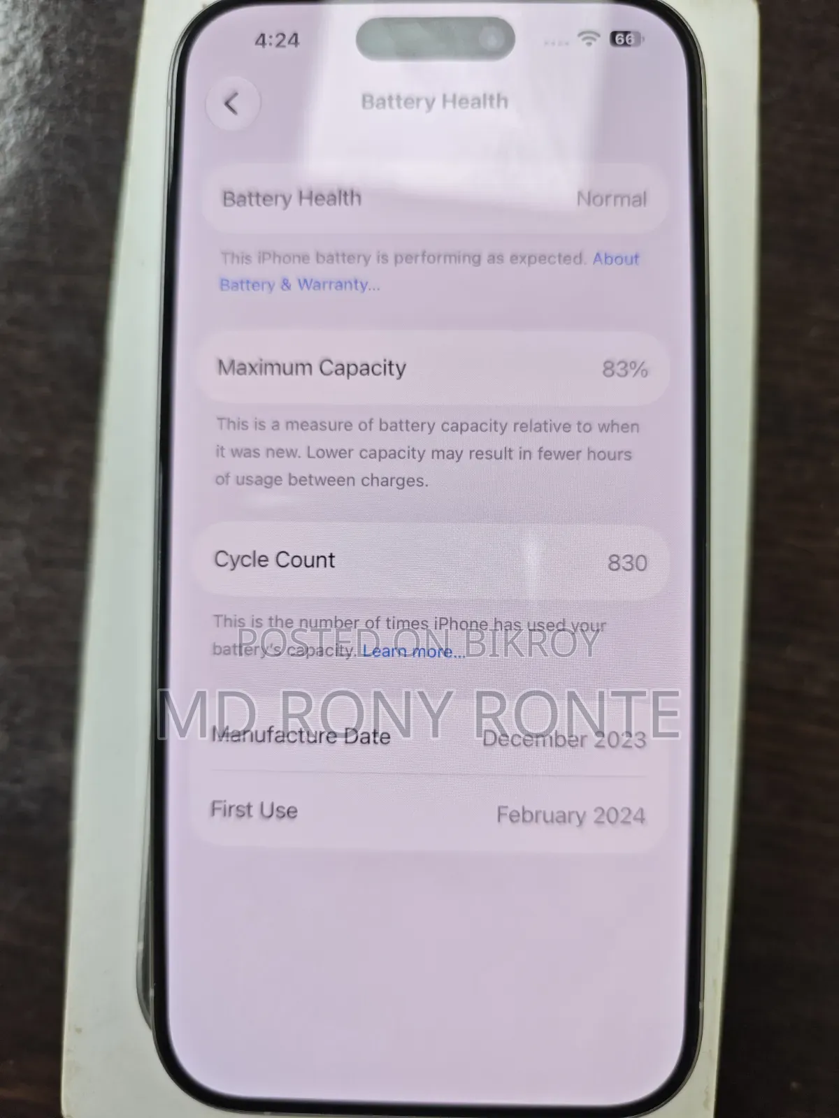 Apple iPhone 15 Pro 256 GB White