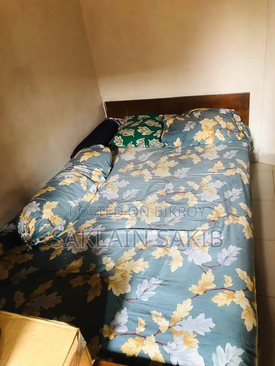 Teak Wood Single Bed