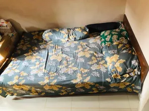 Teak Wood Single Bed