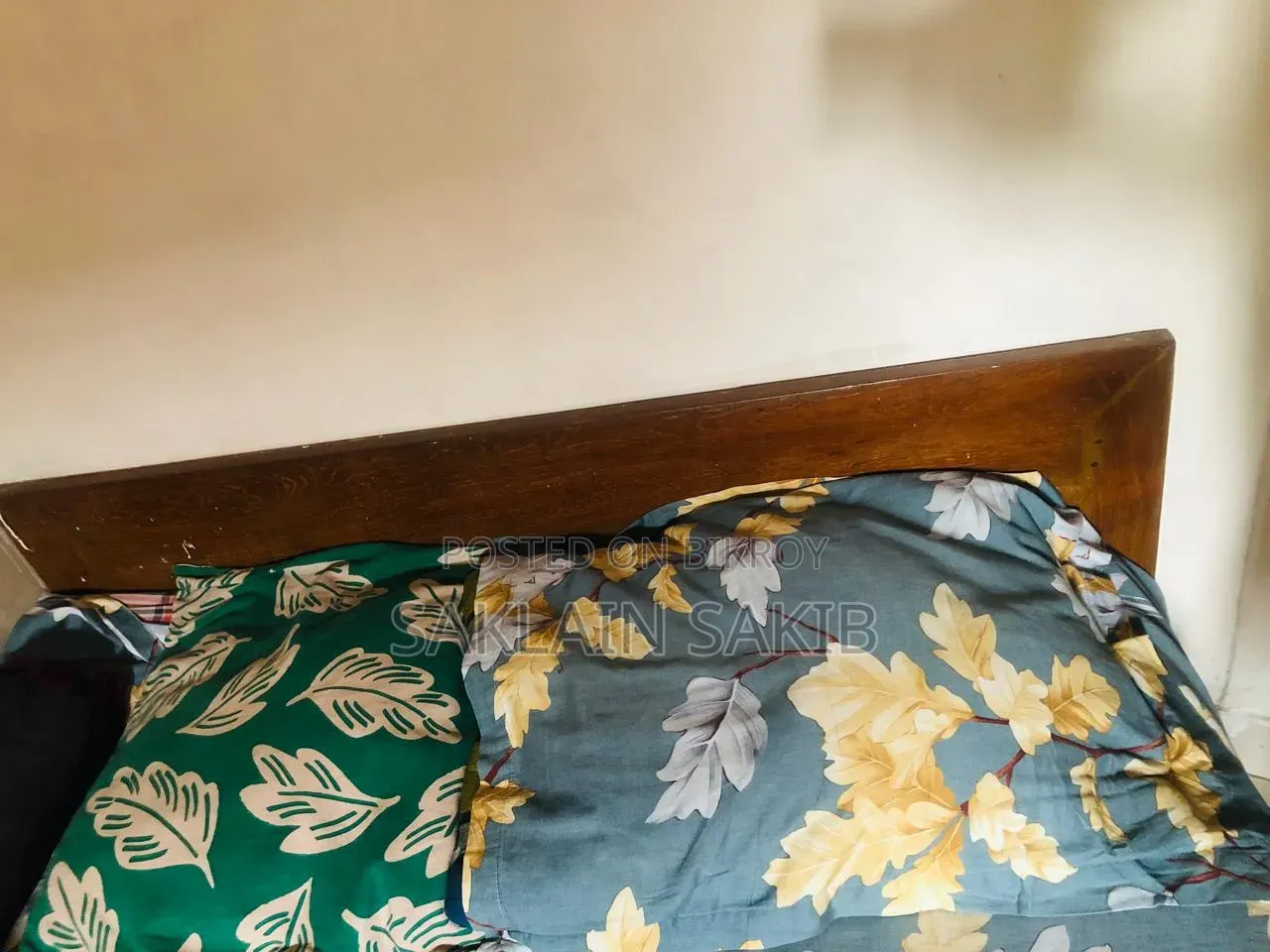 Teak Wood Single Bed