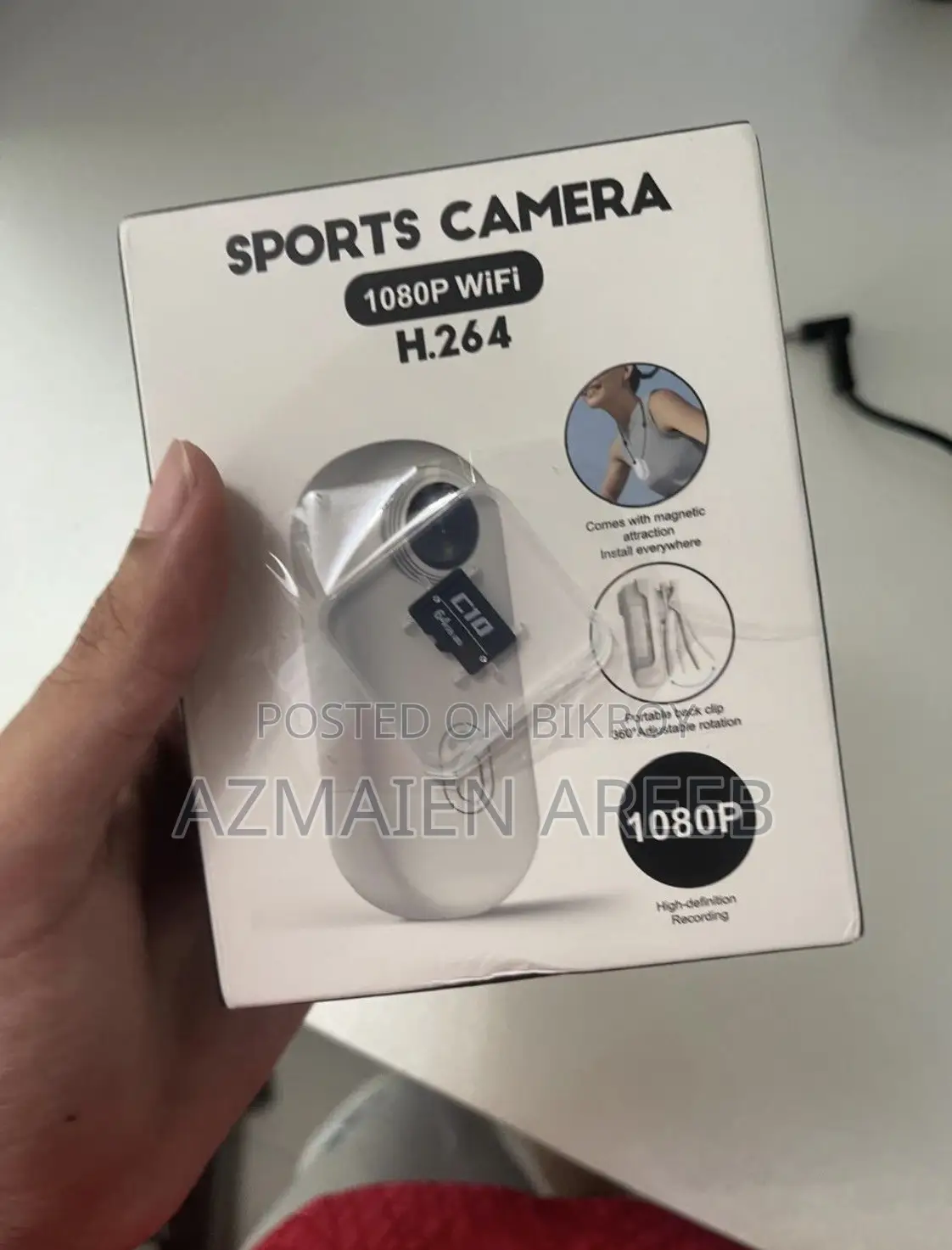 Ultra-Mini POV Action Camera – /1080p WiFi Magnetic Thumb Cam