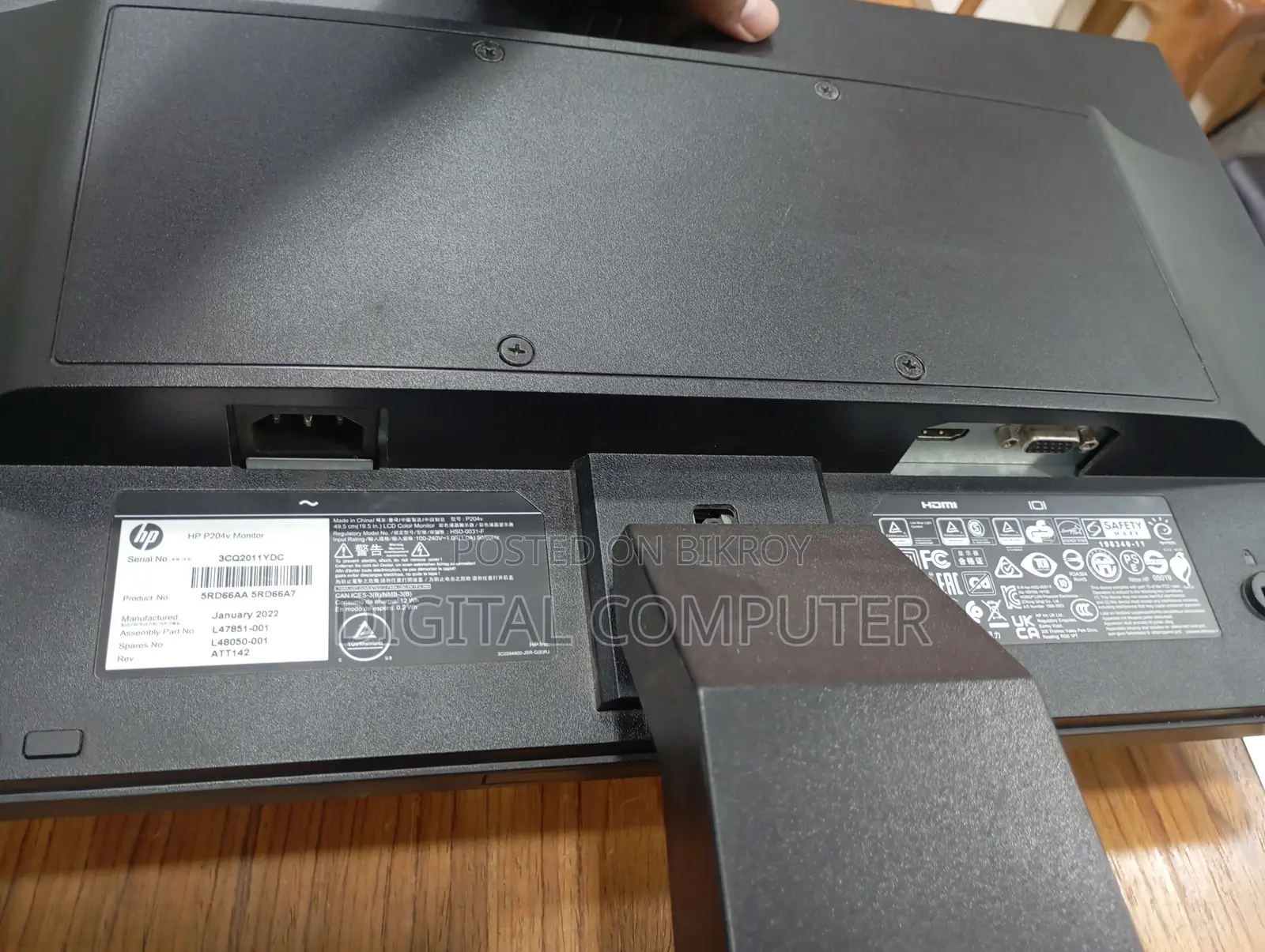 HP19 Inchi Full Fresh Monitor P204v