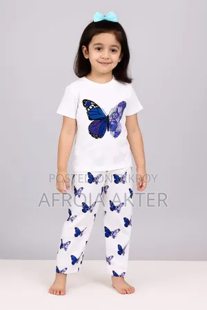 Kids Cotton TShirt and Long Pant Set