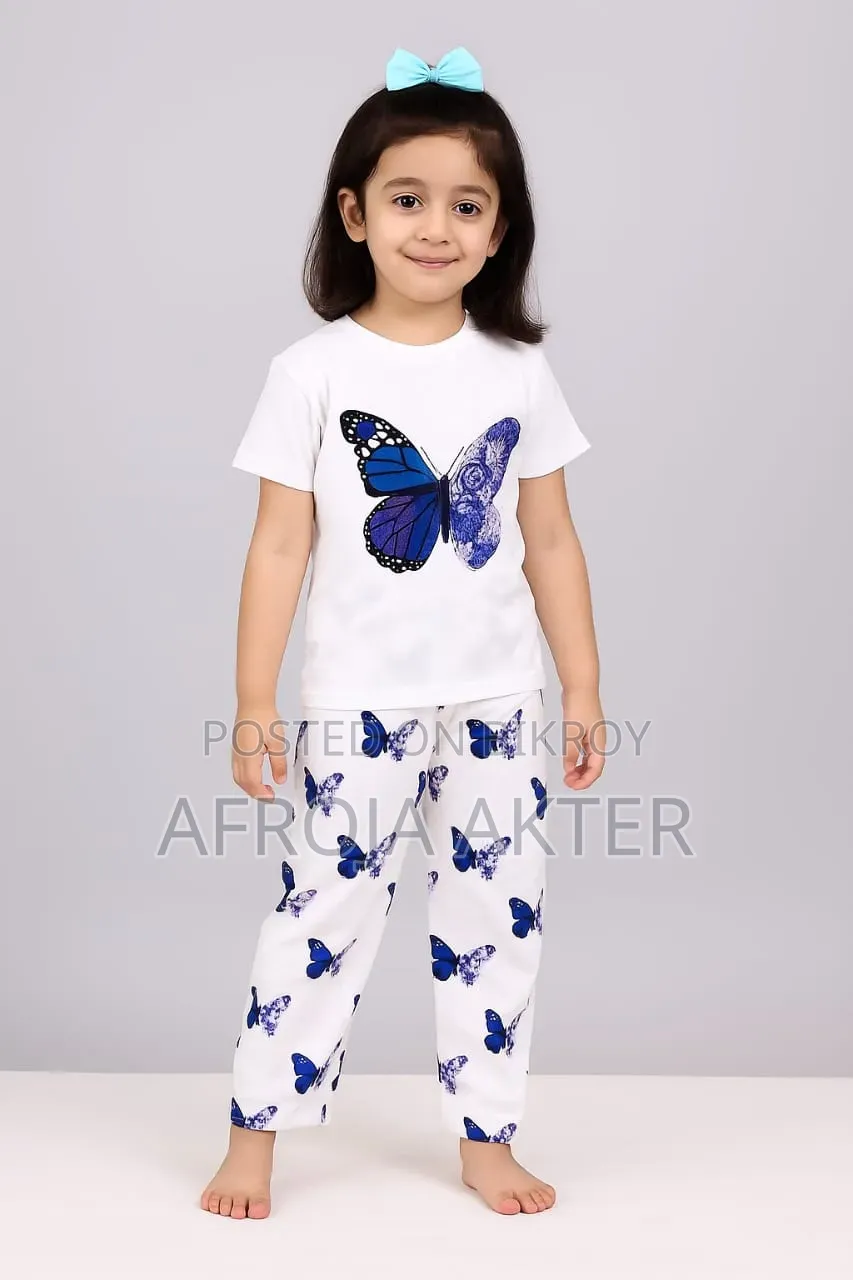 Kids Cotton TShirt and Long Pant Set