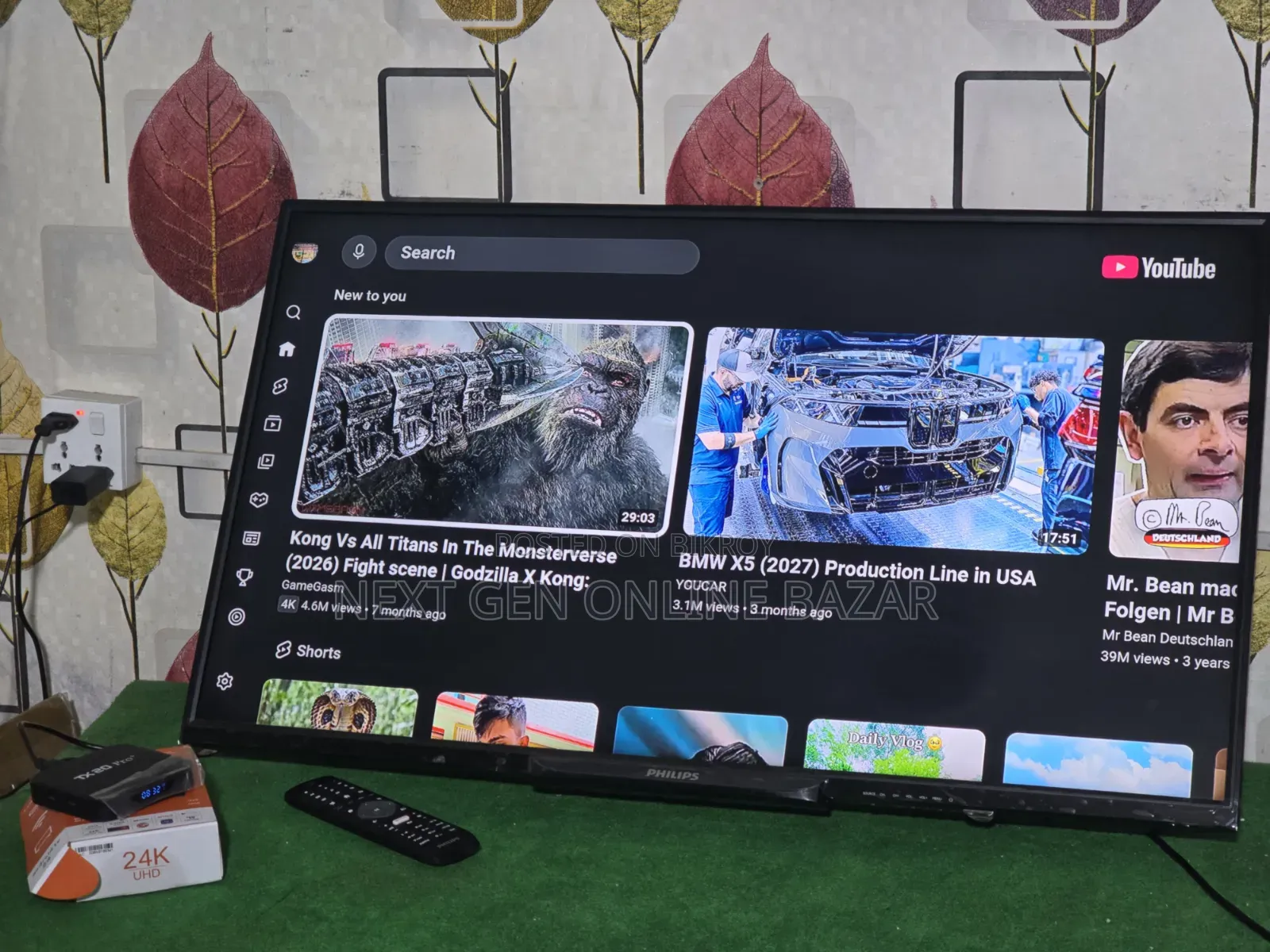 Philips 40" TV + Google TV Box (Voice Control)
