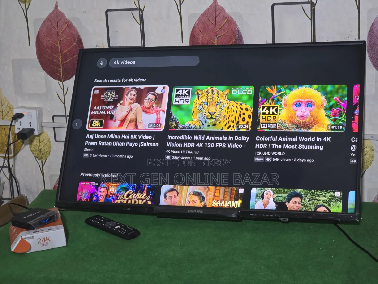 Philips 40" TV + Google TV Box (Voice Control)