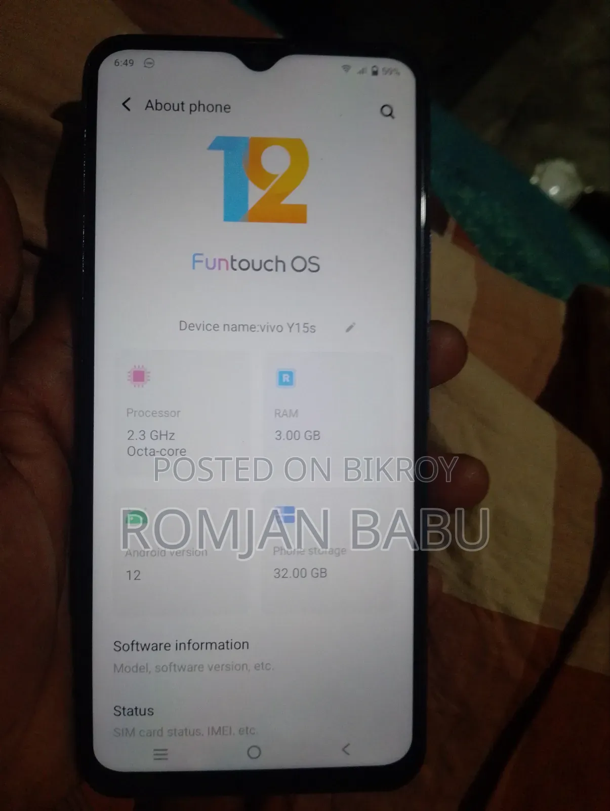 Vivo Y15s 32 GB Green