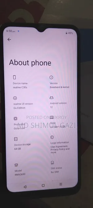 Realme C30s 64 GB Blue