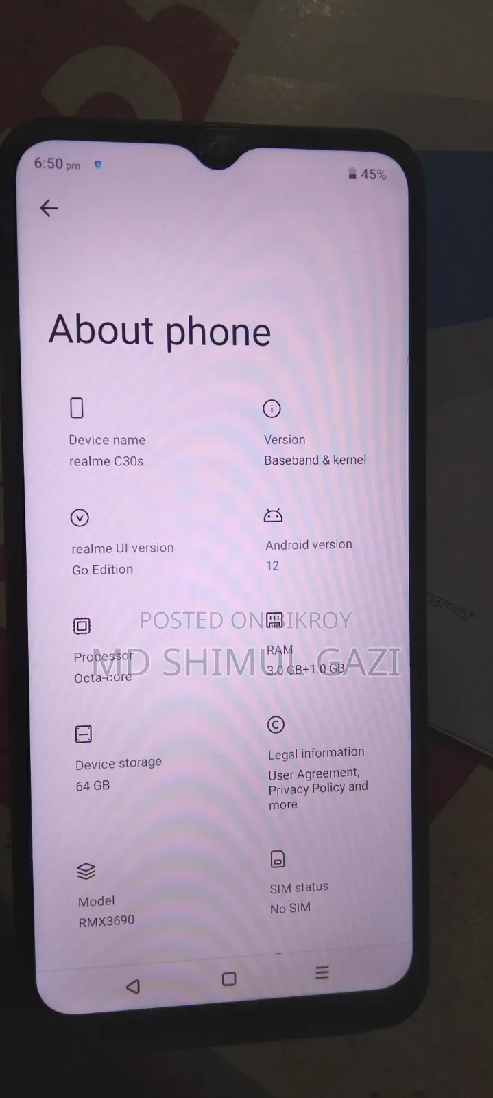 Realme C30s 64 GB Blue