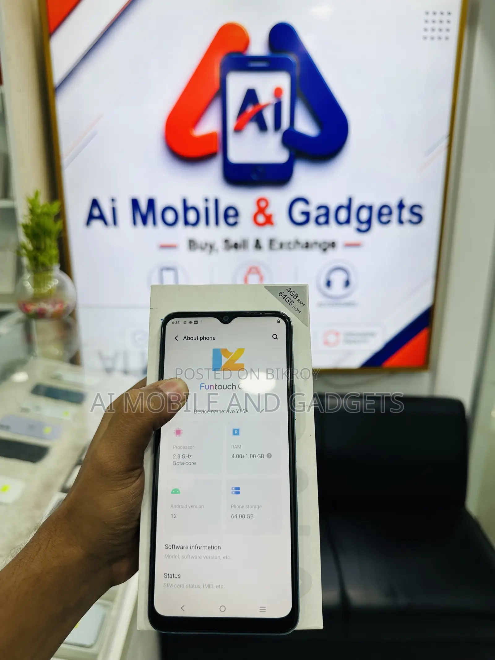 Vivo Y15 64 GB Blue