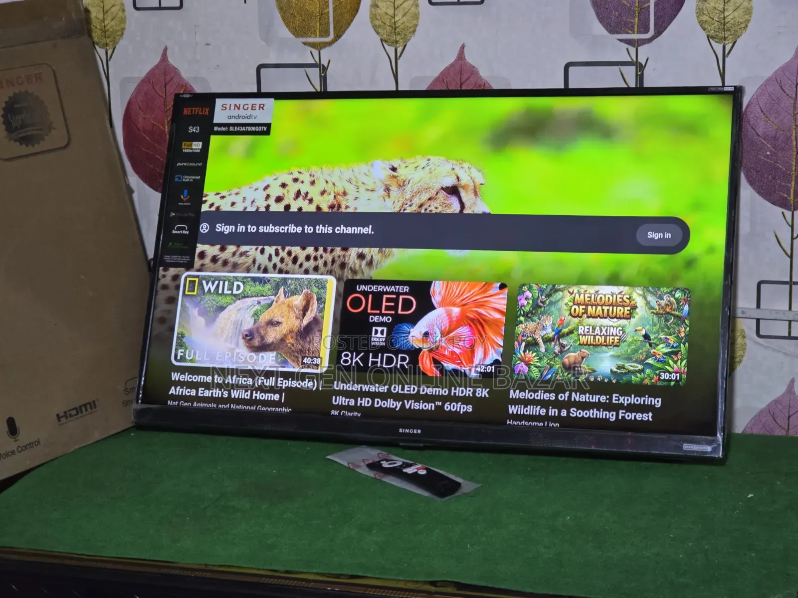 Singer 43" Voice Control TV