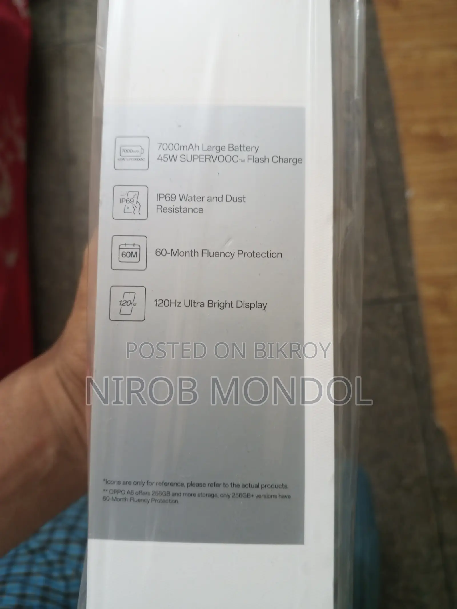 New Oppo A6 128 GB Silver