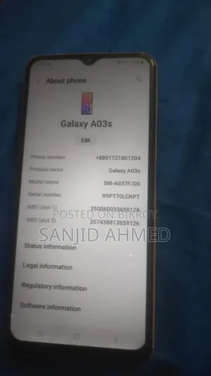 Samsung Galaxy A03s 32 GB Blue
