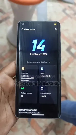 ভিভো এক্স৬০ প্রো+ ৫জি ২৫৬ জিবি ধূসর