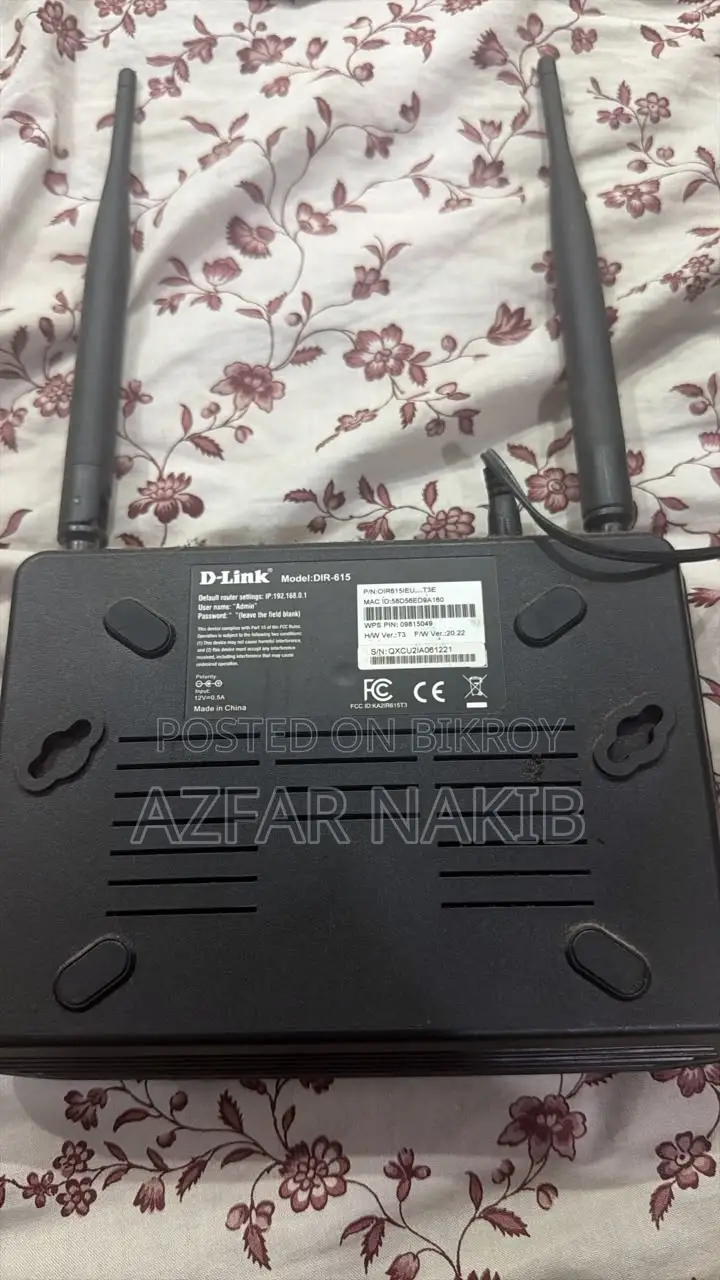 D-Link DIR-615 Wi-Fi Router | N300 | 2 Antenna | Fully Working