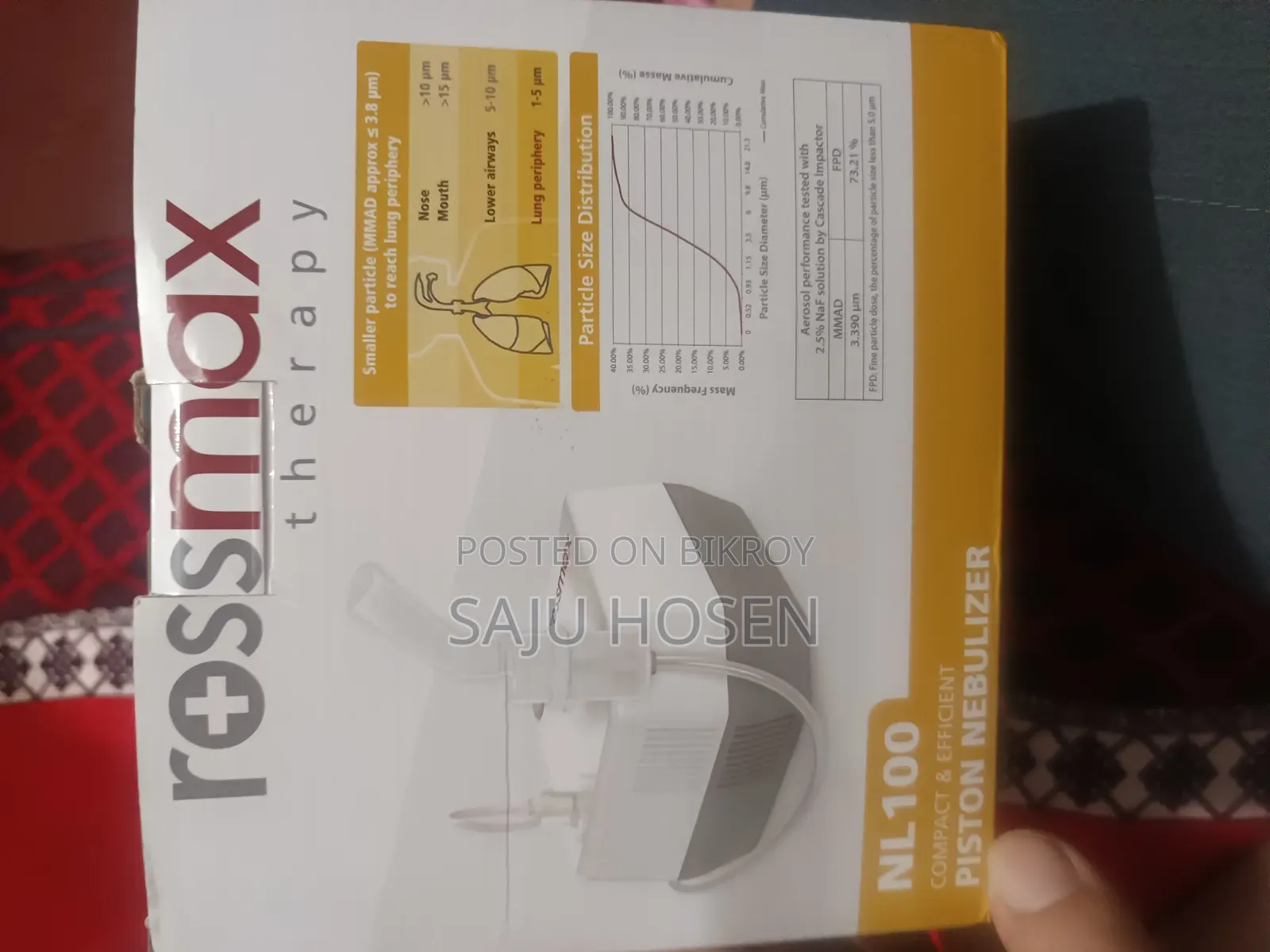 Rossmax Piston Nebulizer New Condition