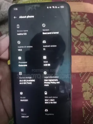 Realme C21Y 64 GB Black