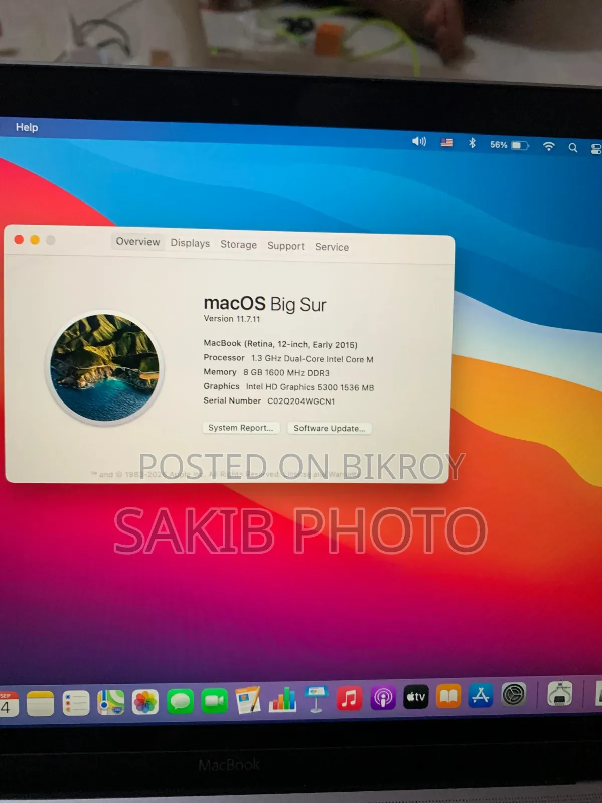 Laptop Apple MacBook 2015 8GB SSD 256GB