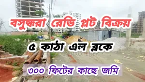 Photo - Plot Sale L Block 5 Katha South Facing Bashundhara Dhaka