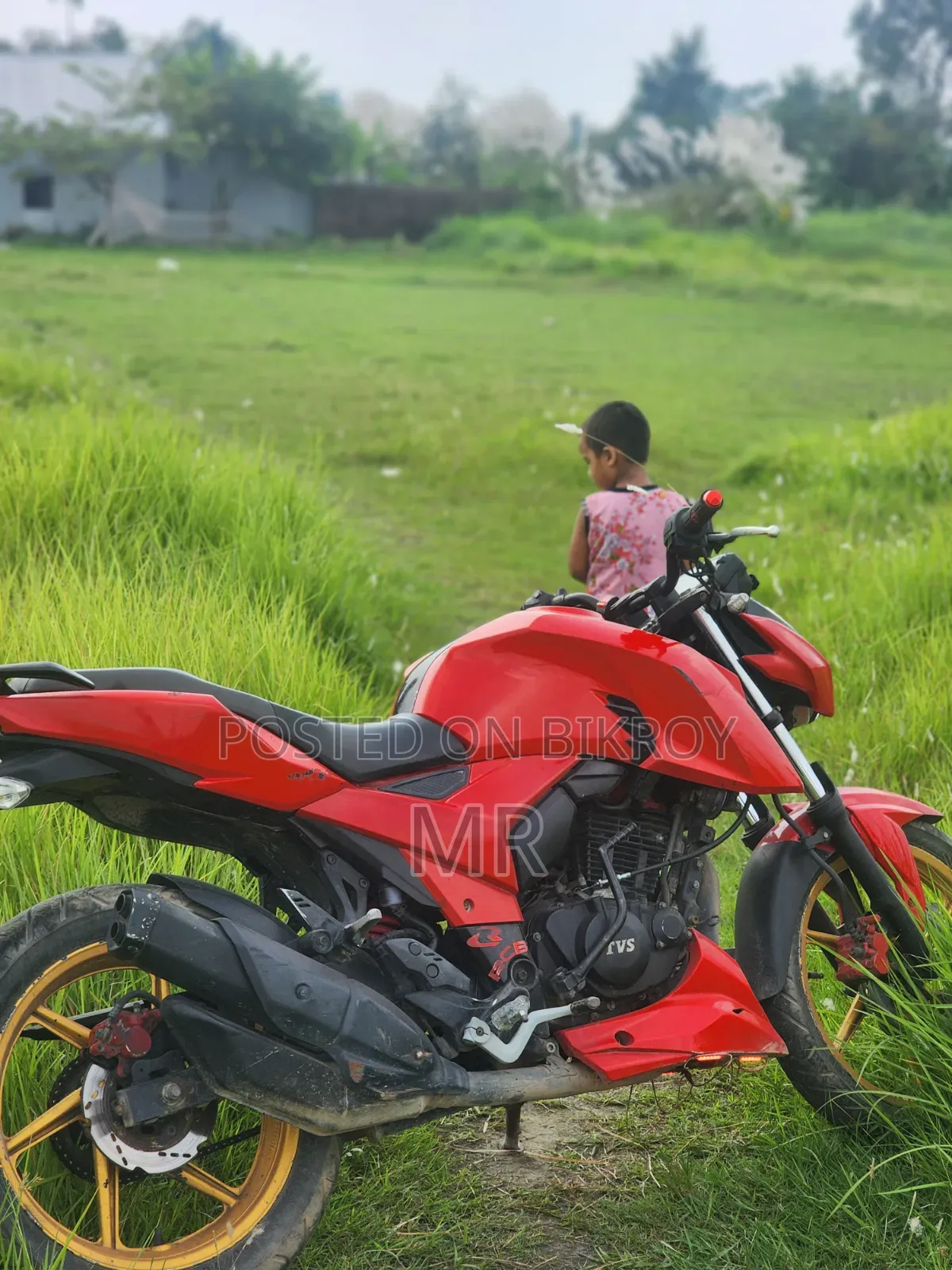 TVS Apache RTR 160 2v Refresh X-connect 2023 Red