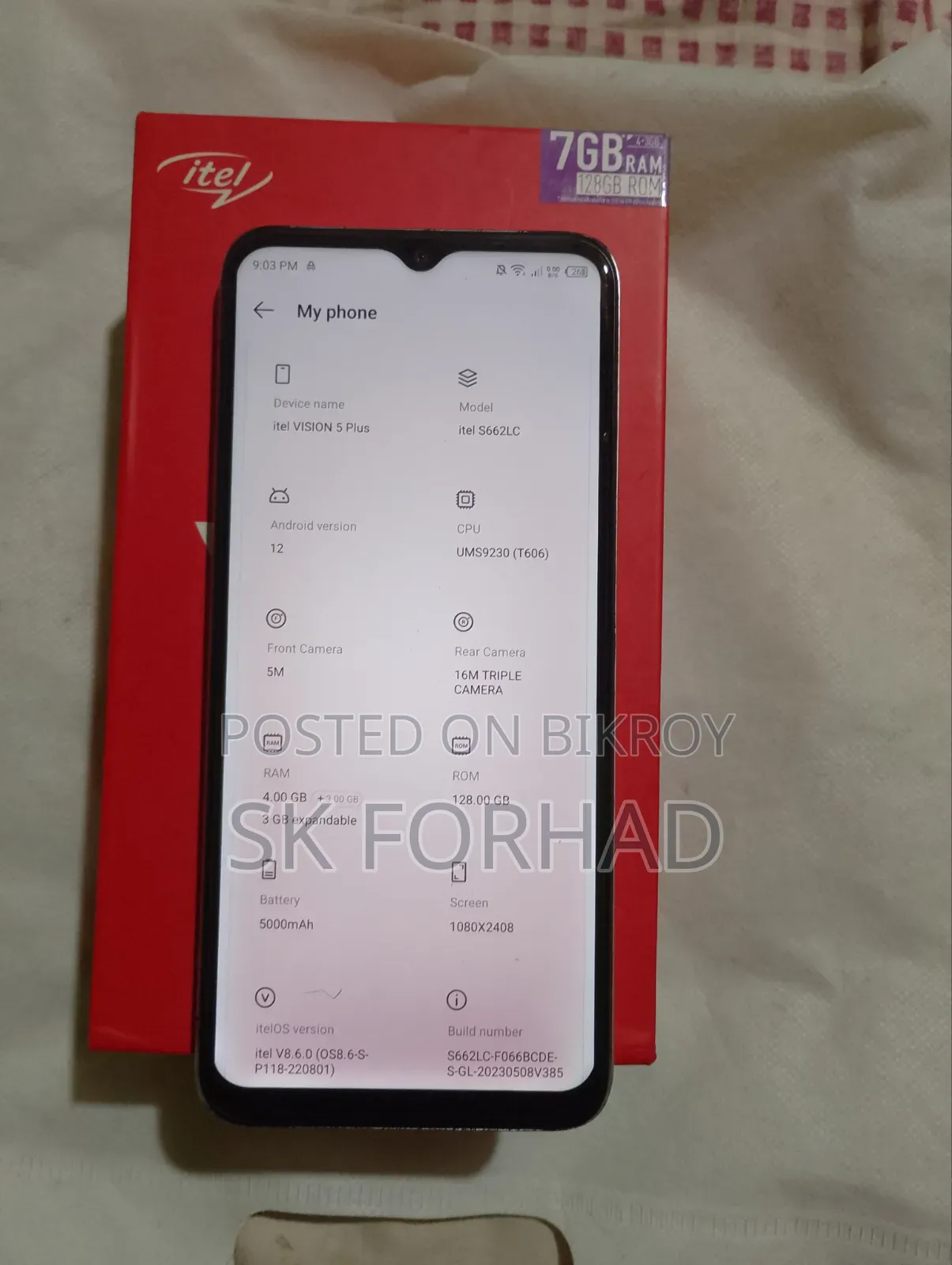 Itel 128 GB Gold