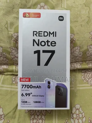 নতুন শাওমি রেডমি নোট ১৭ ১২৮ জিবি লাল