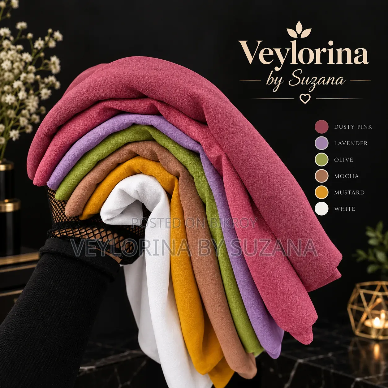 দুবাই কটন ননস্লিপ সফট গেঞ্জি ফ্যাব্রিক হিজাব