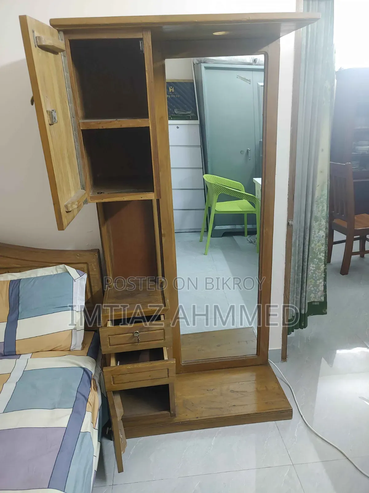 সেগুন কাঠ ড্রেসিং টেবিল