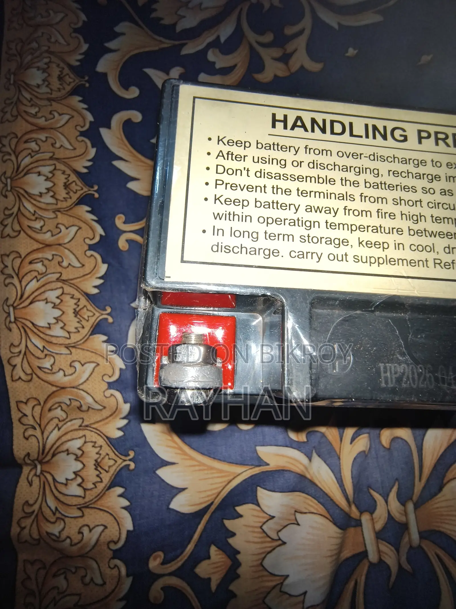King Japan Battery 12V for Bikes