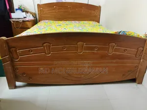 Teak Wood Bed | Free Mattress | Fresh Condition