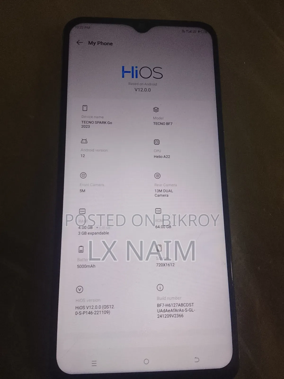 Tecno Spark Go 2023 64 GB Blue