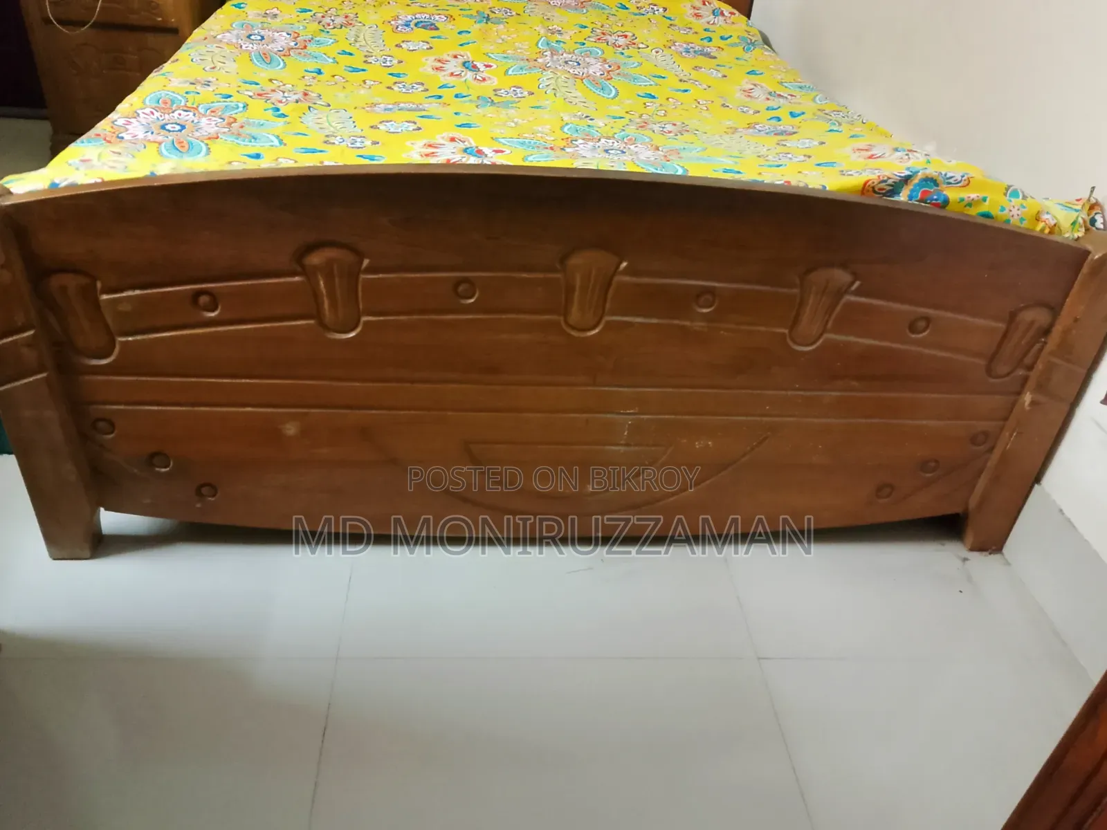 Teak Wood Bed | Free Mattress | Fresh Condition