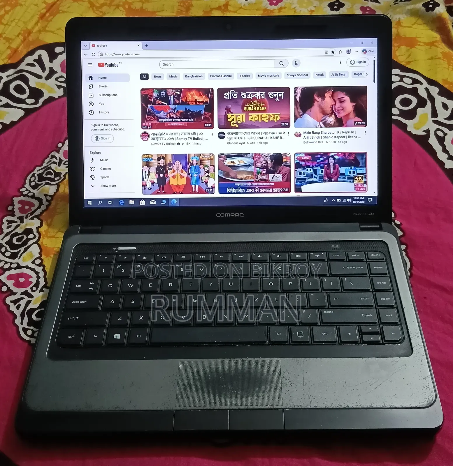 Laptop Compaq Presario CQ43 4GB Intel Celeron HDD 320GB