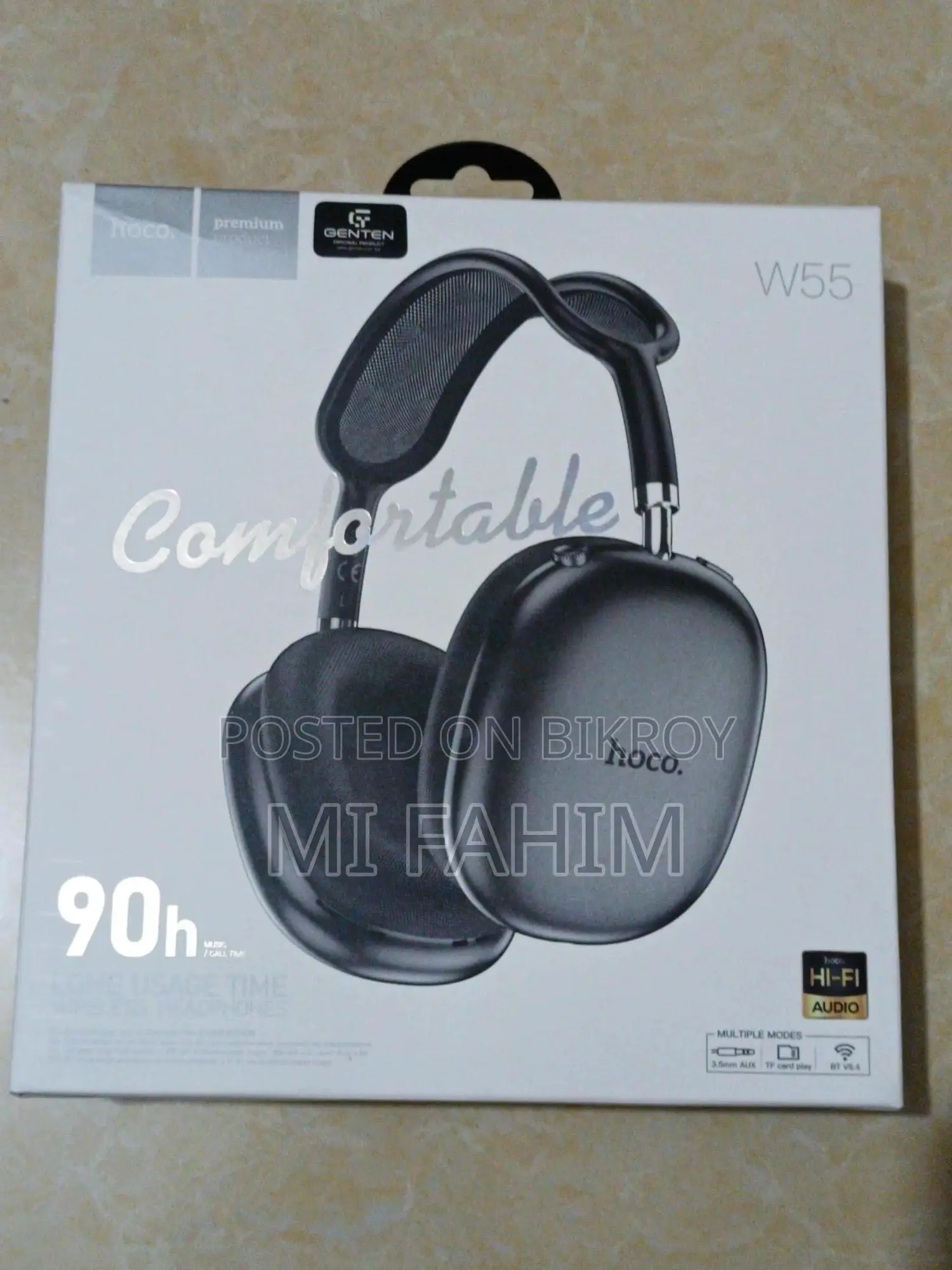 Hoco W55 Over-Ear Wireless Headphone