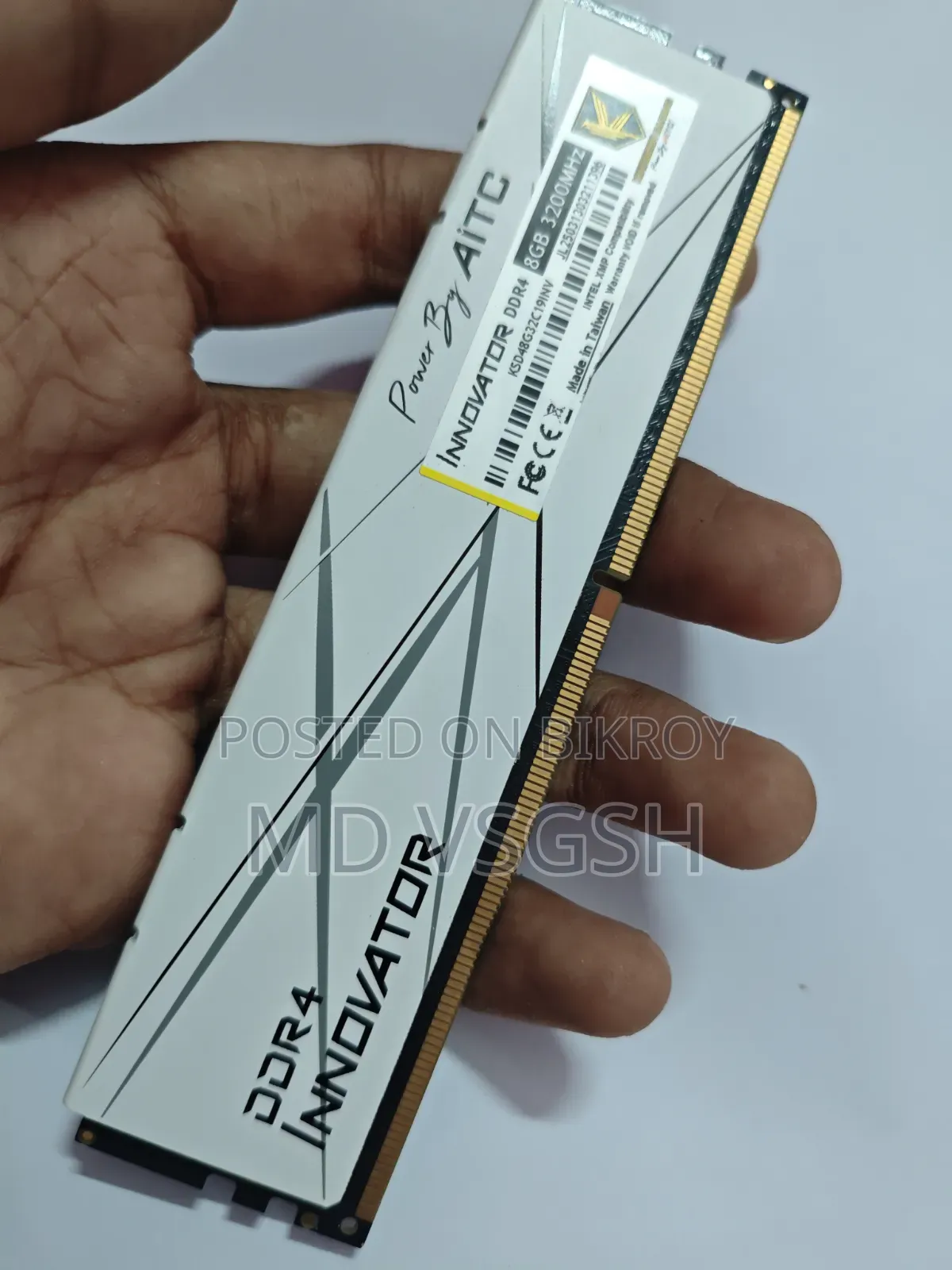 AITC Kingsman Innovator 8GB DDR4 3200MHz Gaming Desktop RAM