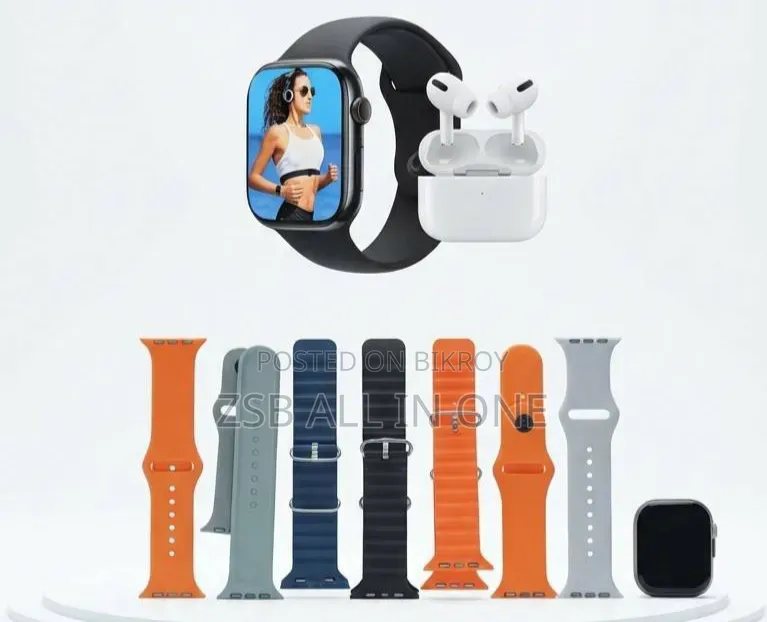 🔥 S3000 Pro 7+2 Smart Watch With Wireless Earbuds Combo Set! ⌚
